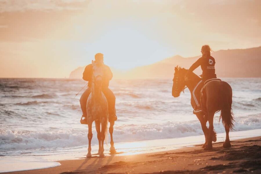 Santorini: Extreme Horse Safari with Beach Gallop - The black sand beach gallop: why this tour sells out