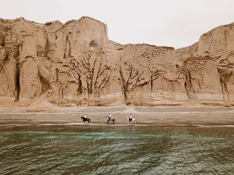Santorini: Extreme Horse Safari with Beach Gallop - Up into the canyons and ravines behind the coastline