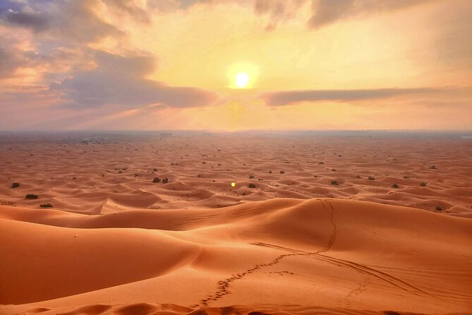 Shared Desert Safari Tour Dubai with Dinner Included - Sandboarding at Al Badayer: the easiest way to try dune sports