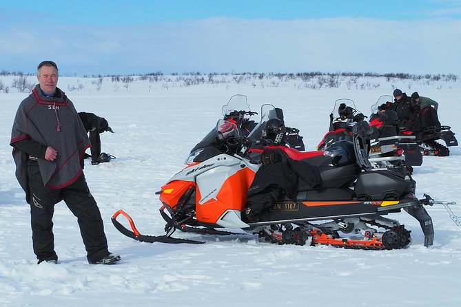 Snowmobile safari in the mountain plateau of Finnmarksvidda - The driving portion: instruction first, then the plateau
