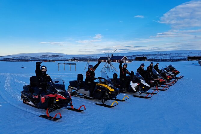 Snowmobile safari in the mountain plateau of Finnmarksvidda - From Komsaveien 2: how the day runs in real time