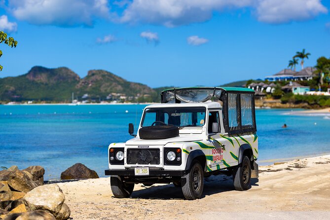 SoCoHo Jeep Safari - Historical Sites - Lunch - Beach - Why Antigua by Jeep feels faster (and more real) than a bus