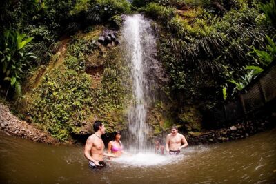 Soufriere Volcano Jeep Safari - Anse La Raye Waterfall Stop: The Short Hike and the Swim Payoff