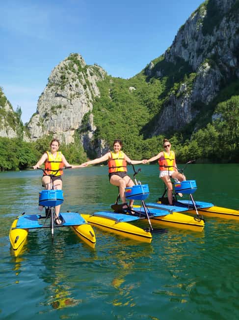 Split/Omiš: Cetina River Water Bike Safari - The “easy to use” bike: comfort, safety gear, and speed control