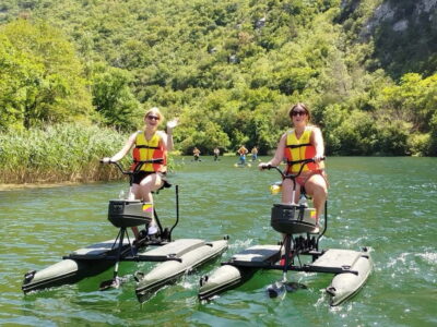 Split/Omiš: Cetina River Water Bike Safari - Where you ride: starting point near Omiš and the out-and-back route