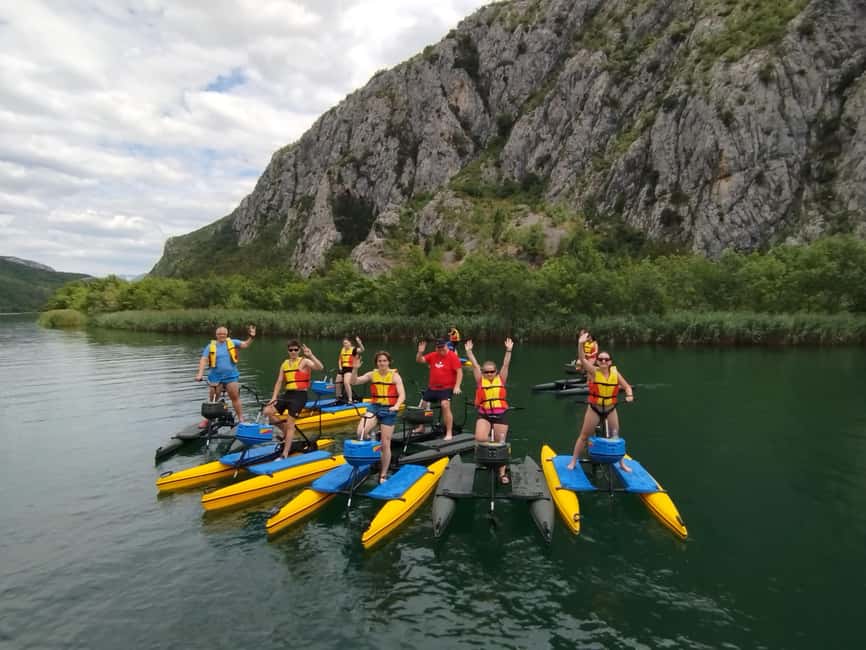 Split/Omiš: Cetina River Water Bike Safari - Snacks, schnaps, ice tea, and the little comforts that add up