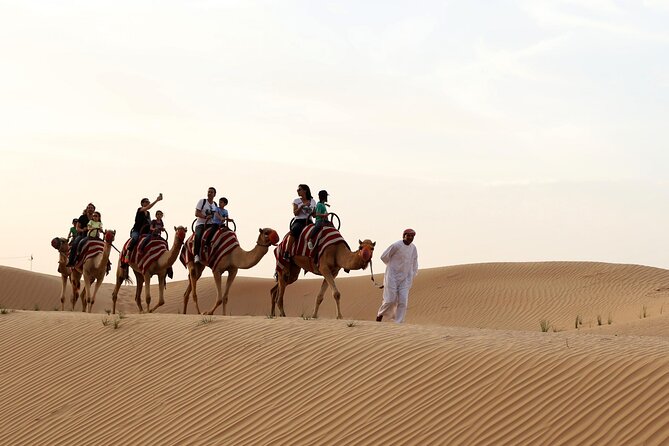 Sunset Camel Trek & Red Dunes Safari with BBQ at Al Khayma Camp From Dubai - Evening Shows: Belly Dance, Fire, and Tanoura Under Night Sky