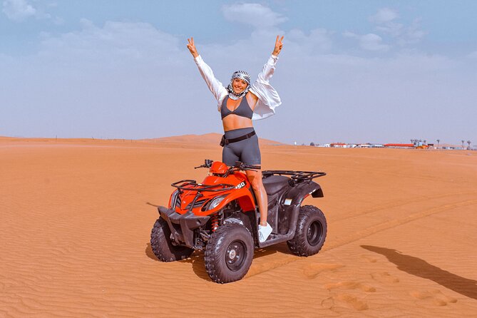 Sunset Desert Safari Quad bike Camel ride Sand Board & BBQ Dinner - The Big Picture: An Active Sunset Safari That Ends With BBQ