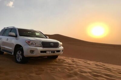 Sunset Desert Safari With BBQ Dinner, Camel Ride, Belly Dancing from Dubai - Lahbab Dunes at Sunset: Dune Bashing and Golden Hour Photos