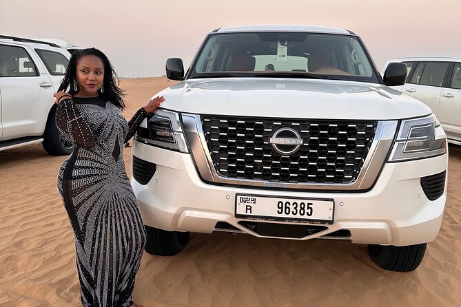 Sunset Desert safari with Camel Ride Sand Board & BBQ Dinner - Lahbab First Stop: Quick Desert Time Before the Main Thrill
