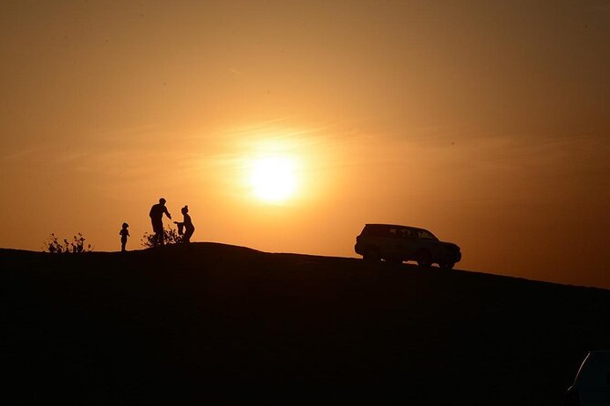 Sunset Evening Safari,Camel ride,live shows and BBQ Dinner with No Hidden Charge - Door-to-door 4×4 pickup: less logistics, more sky