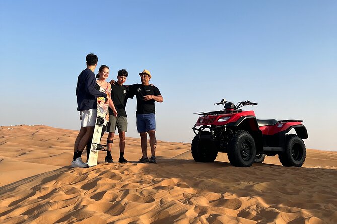 Sunset Safari with BBQ Dune Drive Camel Ride & Dune Buggy option - Optional Quad Bike and Dune Buggy: How to Decide