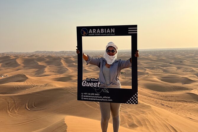 Sunset Safari with BBQ Dune Drive Camel Ride & Dune Buggy option - Sandboarding Plus a Camel Caravan: Two Ways to Play