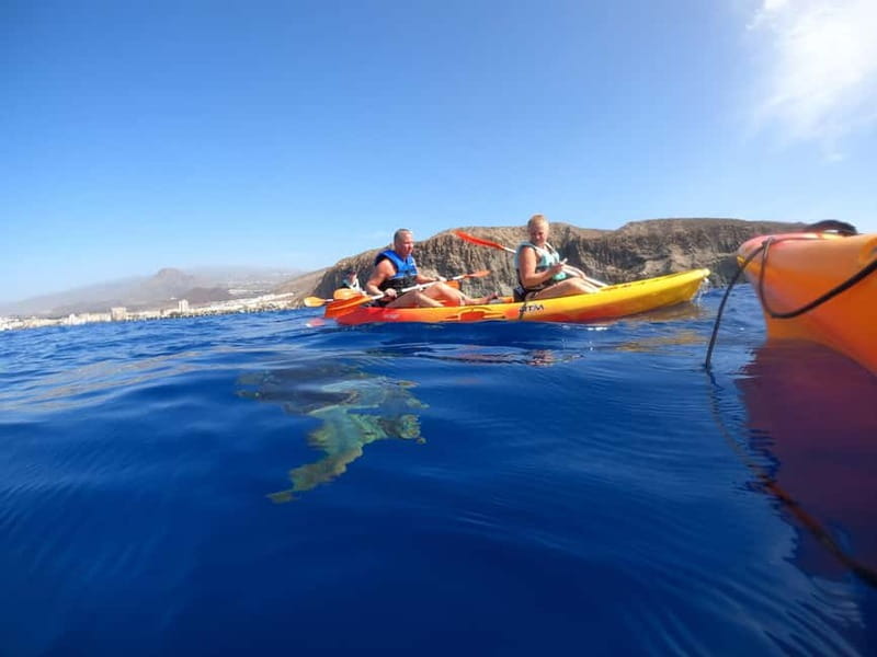 Tenerife: Kayak Sea Safari with Snorkel and Snacks - The swim-and-snorkel secret stop: how the water time is handled