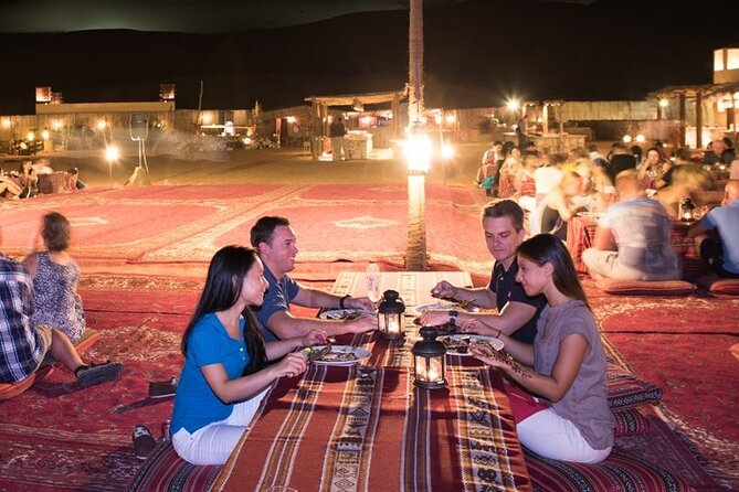 Thrilling Desert Safari Dubai Adventure with Sand Boarding and Barbecue Dinner - Sandboarding and Camel Riding: Fun, Fast, and Built In