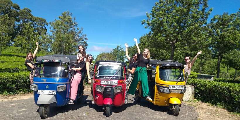 Tuk-Tuk Safari Liptons seat,Tea Fields Hike,TeaFactory Tour - The tuk-tuk safari ride: fast fun over slow roads