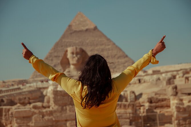 Unusual Desert Safari Tour Around Giza Pyramids During Sunset With Barbecue. - Panoramic view angles: where the sunset photos come from
