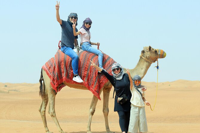 VIP Desert Safari Camel Ride Sand Boarding & BBQ Dinner - The 4x4 Red Dunes dune-bashing run: thrill level and what to expect