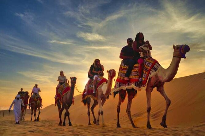 VIP Desert Safari Camel Ride Sand Boarding & BBQ Dinner - Sandboarding plus included camp extras: make the most of the included freebies