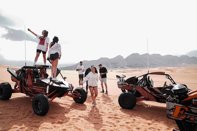 Vip Evening Desert Safari with quad bike,Camel Riding & Dinner - Al Awir camp: henna, 5 live shows, and the buffet BBQ dinner