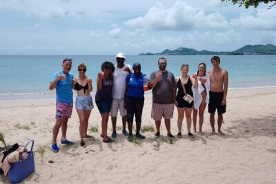 Waterfall and Beach Safari in Santa Lucia - The seaside drive, banana valley scenery, and what you’ll actually walk