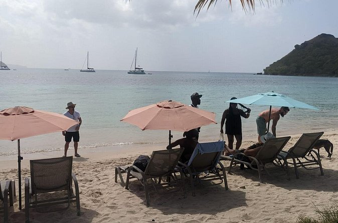 Waterfall and Beach Safari in Santa Lucia - West-coast beach time: sugar-colored sand and calm water