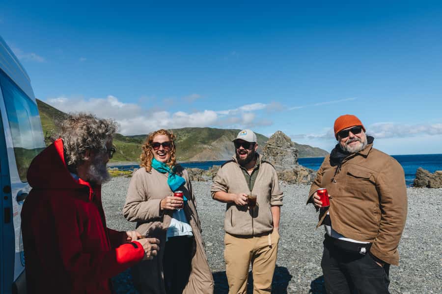 Wellington: Half Day Seal Coast Safari - The Leaning Karori Rock Lighthouse and the Descent to Tongue Point