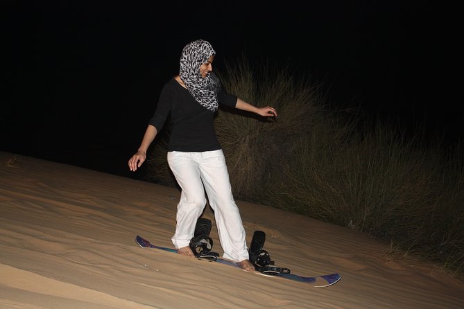 Wow Arabian Nights Tours Desert Safari Program with BBQ Dinner - Sand Boarding and Desert Photos: Fun, but Manage Expectations