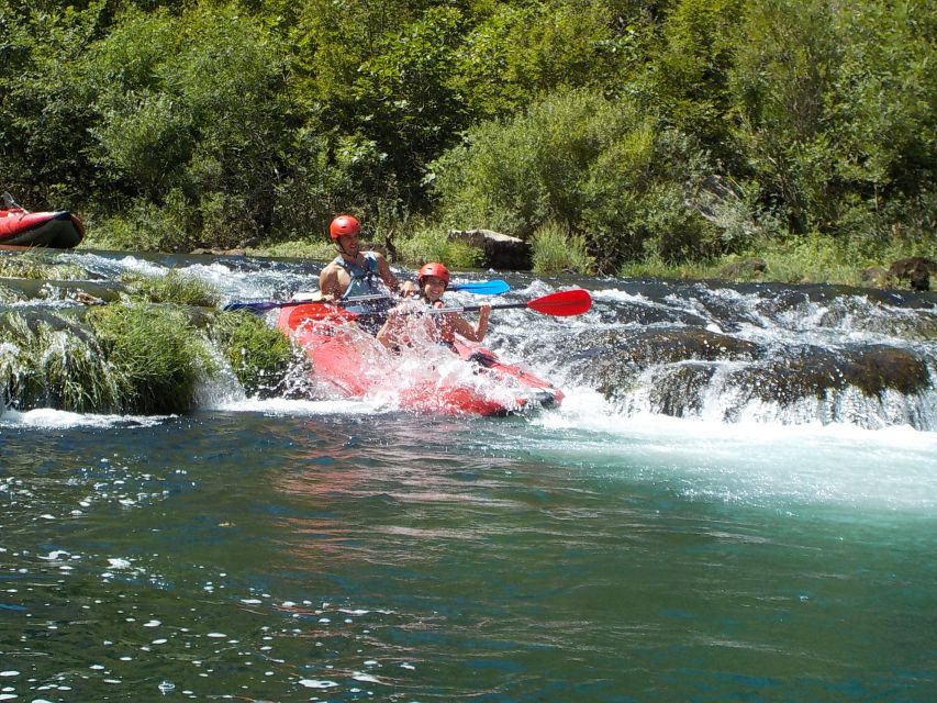 Zadar: River Zrmanja Guided Kayak Safari & Waterfalls - The Visoki buk waterfall moment and the short walk around it