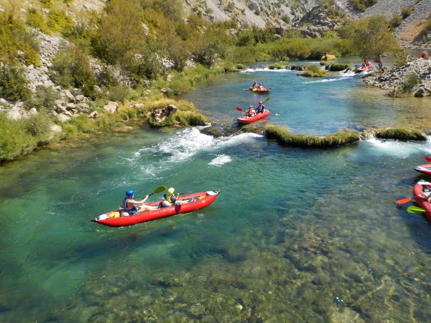 Zadar: River Zrmanja Guided Kayak Safari & Waterfalls - Kaštel Žegarski to Muškovci: how the day actually moves